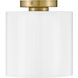Pippa LED 8.5 inch Lacquered Brass Foyer Light Ceiling Light, Flush Mount