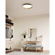 Jasper LED 19.13 inch Black and Gold Flush Mount Ceiling Light