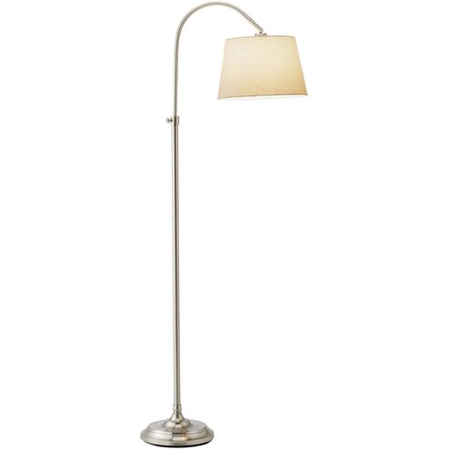 Bonnet 62 inch 150.00 watt Satin Steel Floor Lamp Portable Light