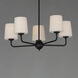 Bristol 5 Light 27 inch Anthracite Single-Tier Chandelier Ceiling Light