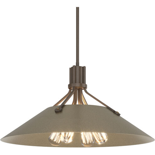 Henry 4 Light 23.1 inch Ink and Soft Gold Pendant Ceiling Light