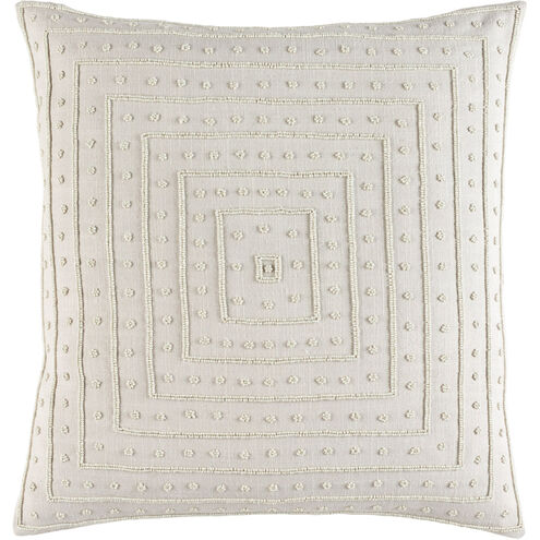 Gisele 18 X 18 inch Light Gray Throw Pillow