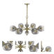 Pendleton 6 Light 31.5 inch Antique Brass Chandelier Ceiling Light