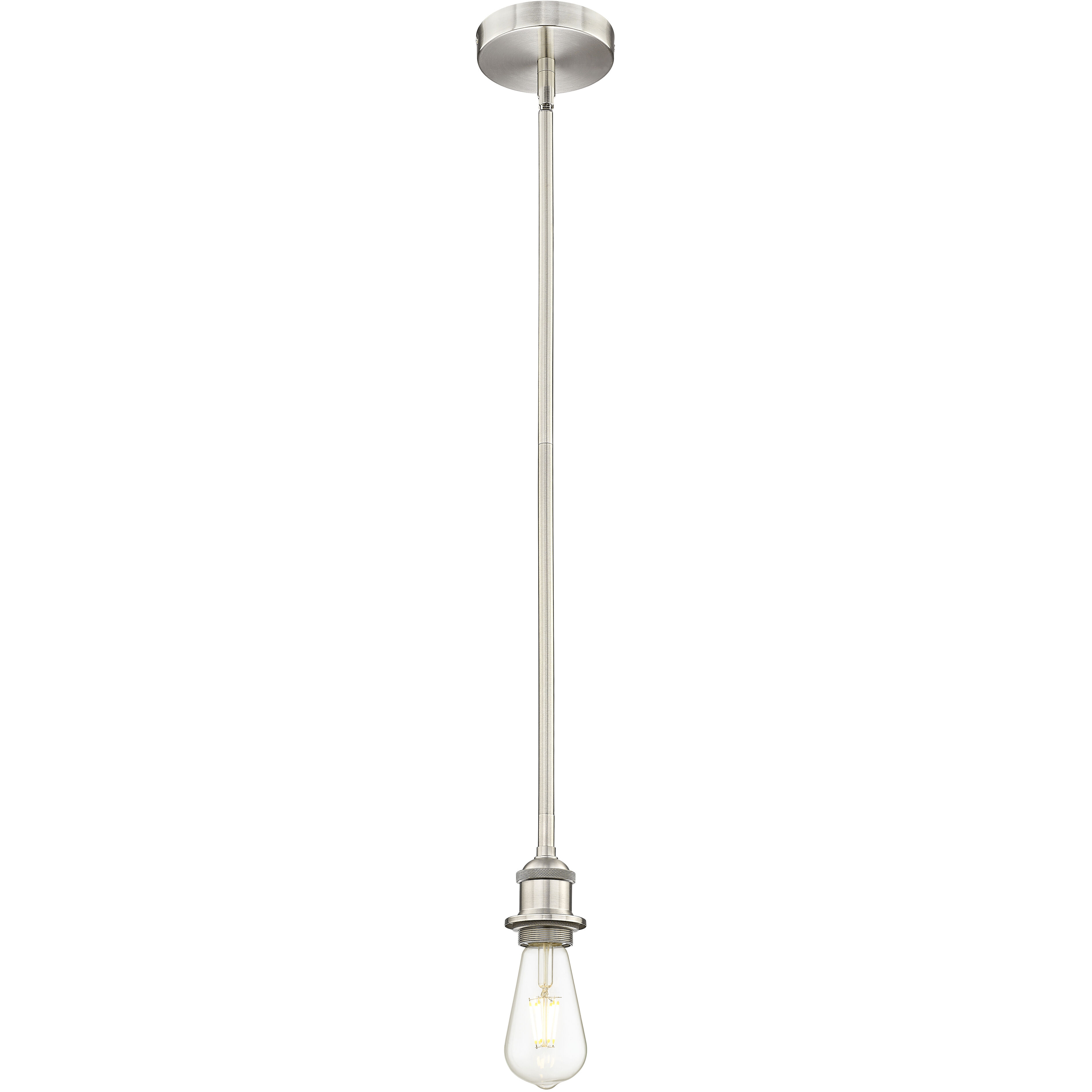 Paladin 1 Light 7.13 inch Brushed Satin Nickel Mini Pendant Ceiling Light