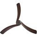Williwaw 72 inch Black with Walnut Blades Ceiling Fan