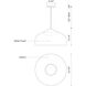Helena LED 16.88 inch White and Silver Pendant Ceiling Light
