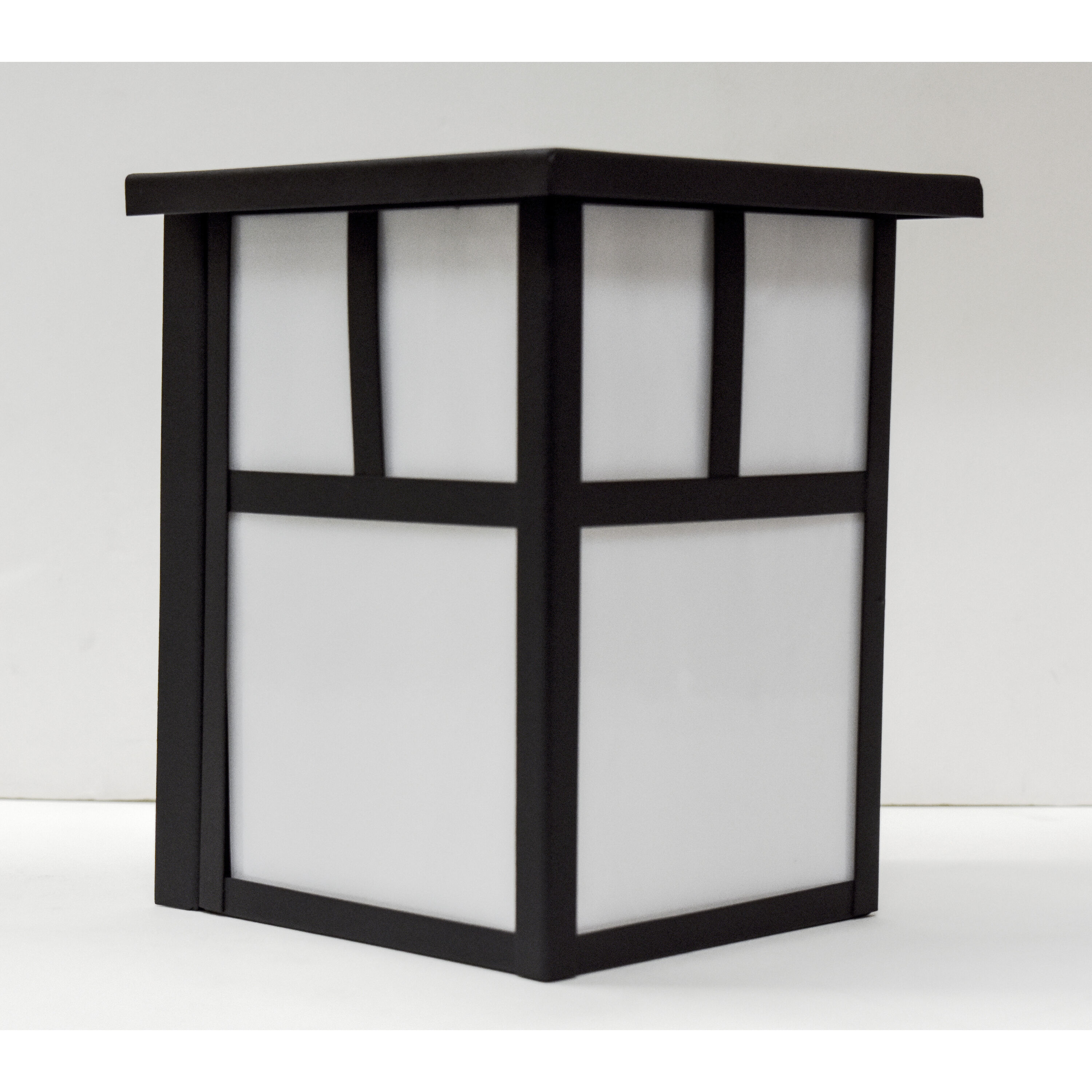 Coldwater 1 Light 8 inch Black Outdoor Wall Mount in White