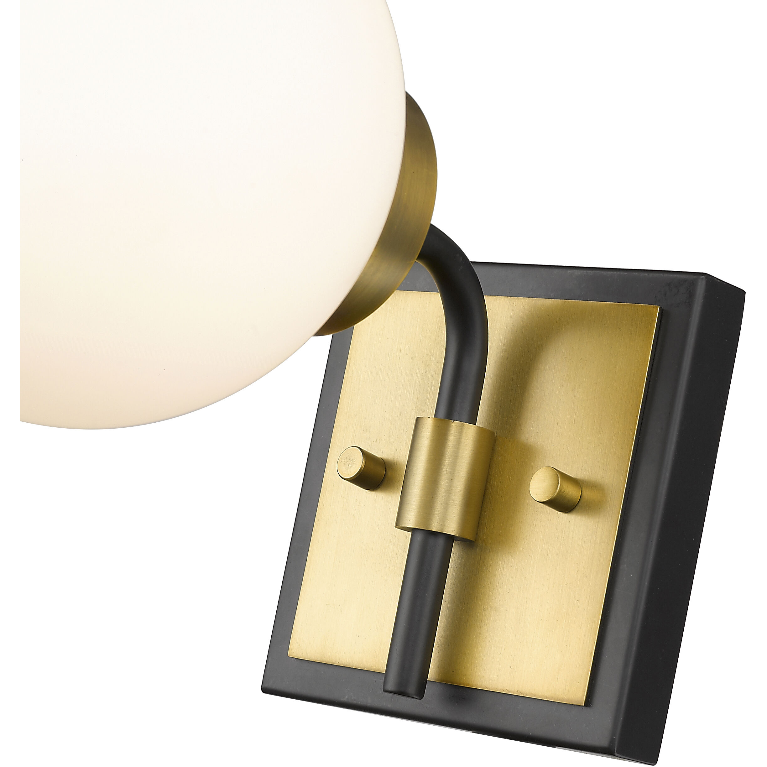 Parsons 1 Light 6 inch Matte Black and Olde Brass Wall Sconce Wall Light