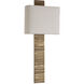 Anne-Marie Barton Fumar Tail Sconce Wall Light in Ridged Tombac