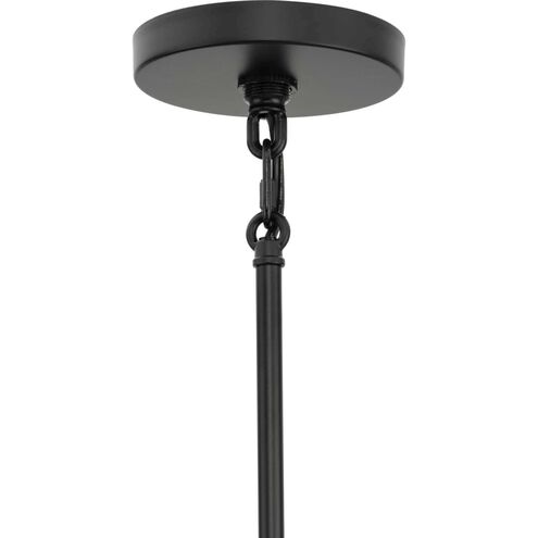 Rivera 5 Light 30 inch Matte Black Chandelier Ceiling Light, Design Series
