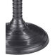 Erno 18 inch Black Nickel and Clear Accent Table