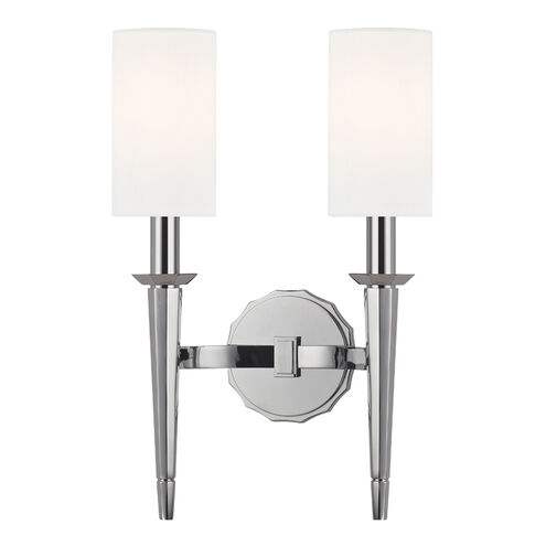 Tioga 2 Light 11 inch Polished Chrome Wall Sconce Wall Light