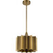 Alora Mood Plisse Pendant Ceiling Light in Aged Gold