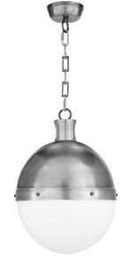 Visual Comfort Thomas O'Brien Hicks 2 Light Pendant in Antique Nickel TOB5063AN-WG - Open Box