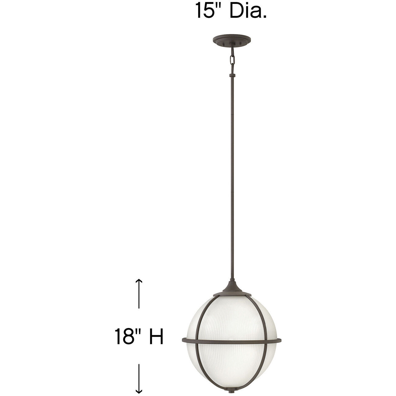 Odeon 3 Light 15 inch Oil Rubbed Bronze Indoor Pendant Ceiling Light