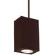 Cube Arch LED 5 inch Bronze Outdoor Pendant in Flood, 85, 4000K