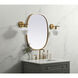 Brynn 30 X 24 inch Brass Mirror in 24 x 30