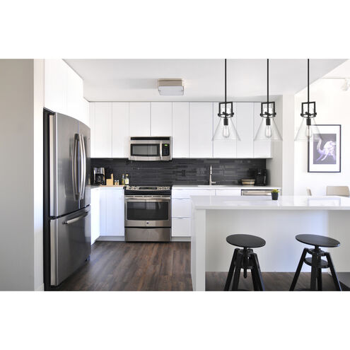 Restoration Newton LED 10 inch Matte Black Mini Pendant Ceiling Light, Restoration