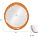 Ellipse 39 X 35 inch Glossy Orange Wall Mirror
