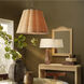 Scalloped 1 Light 24 inch Antique Brass Pendant Ceiling Light in Natural Raffia