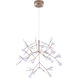 Canada LED 29.5 inch Matte Copper Chandelier Ceiling Light