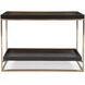 Vassio 50 inch Black/Gold Console Table