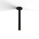 Combi LED 1.5 inch Matte Black Pendant Ceiling Light, Suspension / Flush Mount 2-in-1