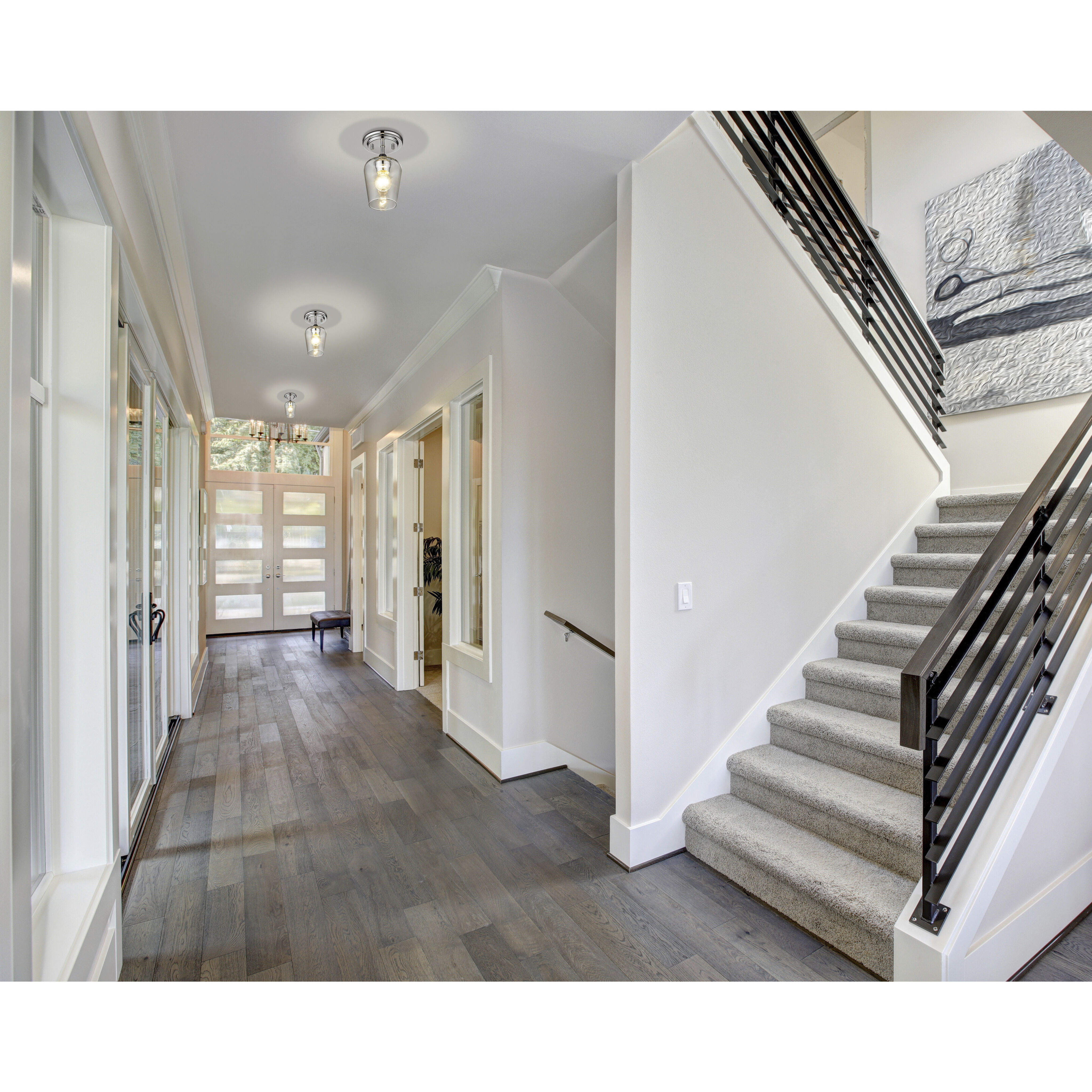 Joliet 1 Light 5.5 inch Chrome Flush Mount Ceiling Light