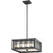 Meridional 4 Light 18 inch Bronze Pendant Ceiling Light
