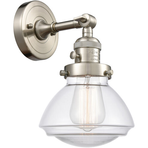 Franklin Restoration Olean LED 7 inch Brushed Satin Nickel Sconce Wall Light, Franklin Restoration