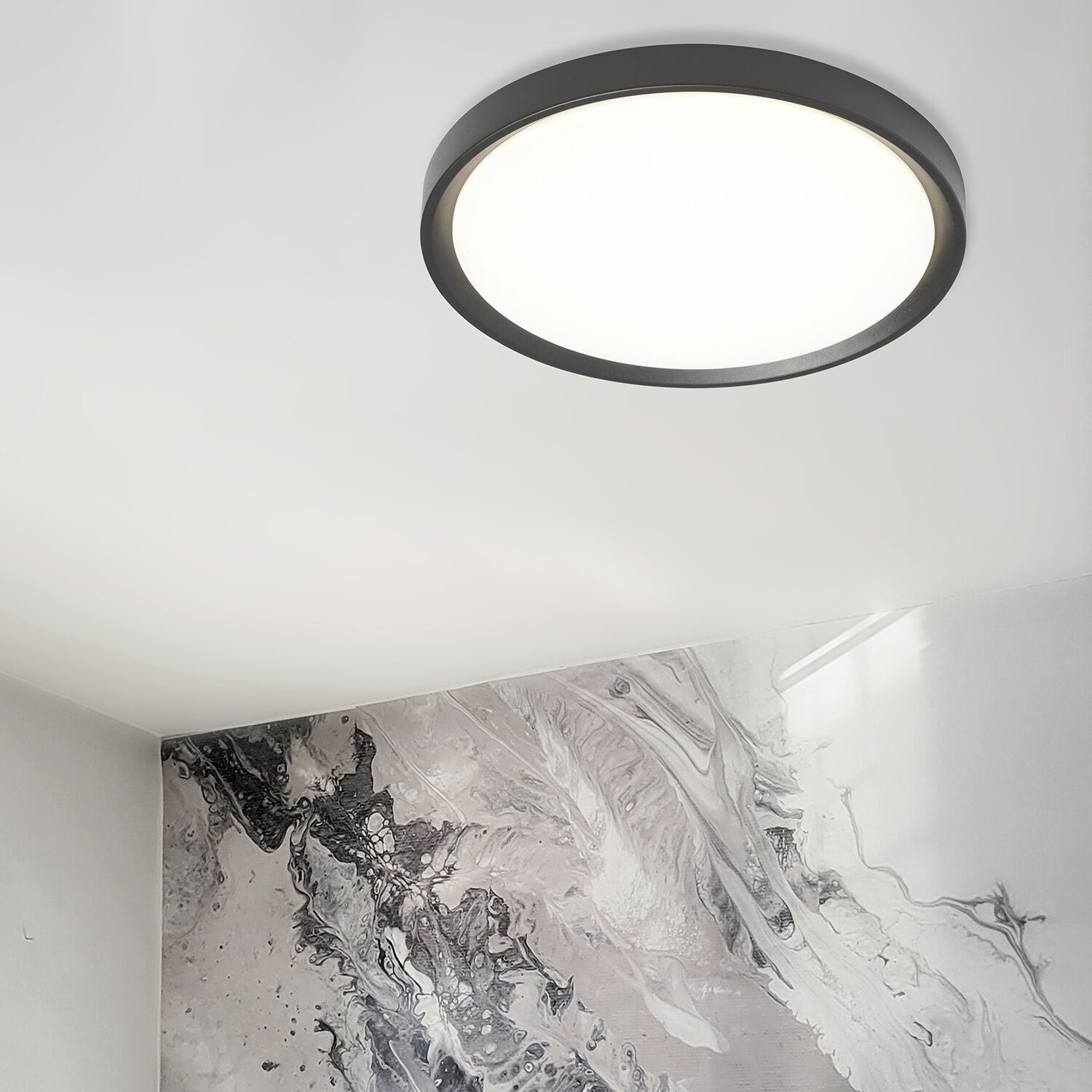 Frida LED 15.75 inch Matte Black Flush Mount Ceiling Light