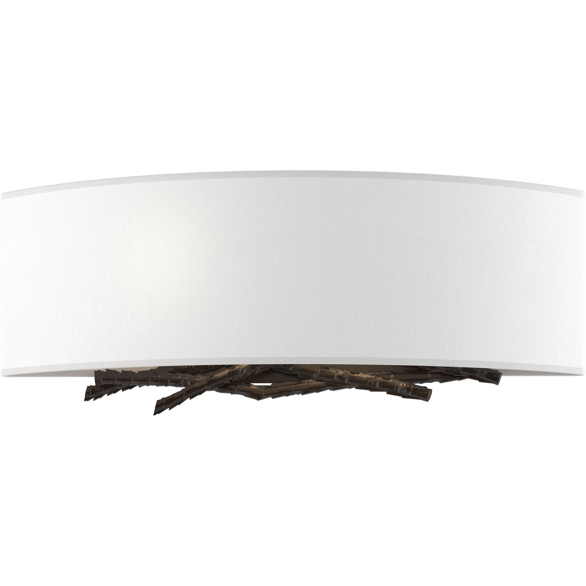 Brindille 2 Light 16 inch Oil Rubbed Bronze ADA Sconce Wall Light in Natural Anna