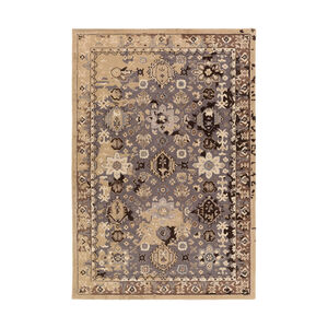 Castello 90 X 60 inch Black and Neutral Area Rug, Wool