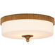 Bryce LED 16.25 inch Gold Flush Mount Ceiling Light, Barry Goralnick Collection
