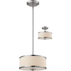 Cameo 2 Light 11.75 inch Brushed Nickel Pendant Ceiling Light