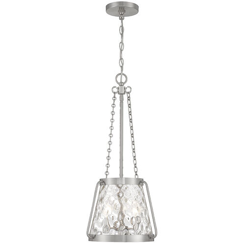 Crawford 3 Light 12 inch Satin Nickel Pendant Ceiling Light