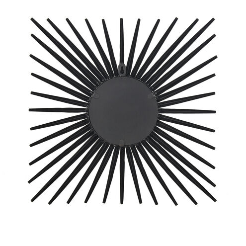 Burst 16 X 16 inch Black and Clear Wall Mirror