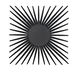 Burst 16 X 16 inch Black and Clear Wall Mirror