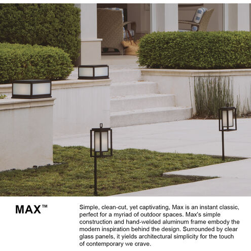 Estate Series Max 2 Light 12 inch Black Outdoor Pier Mount