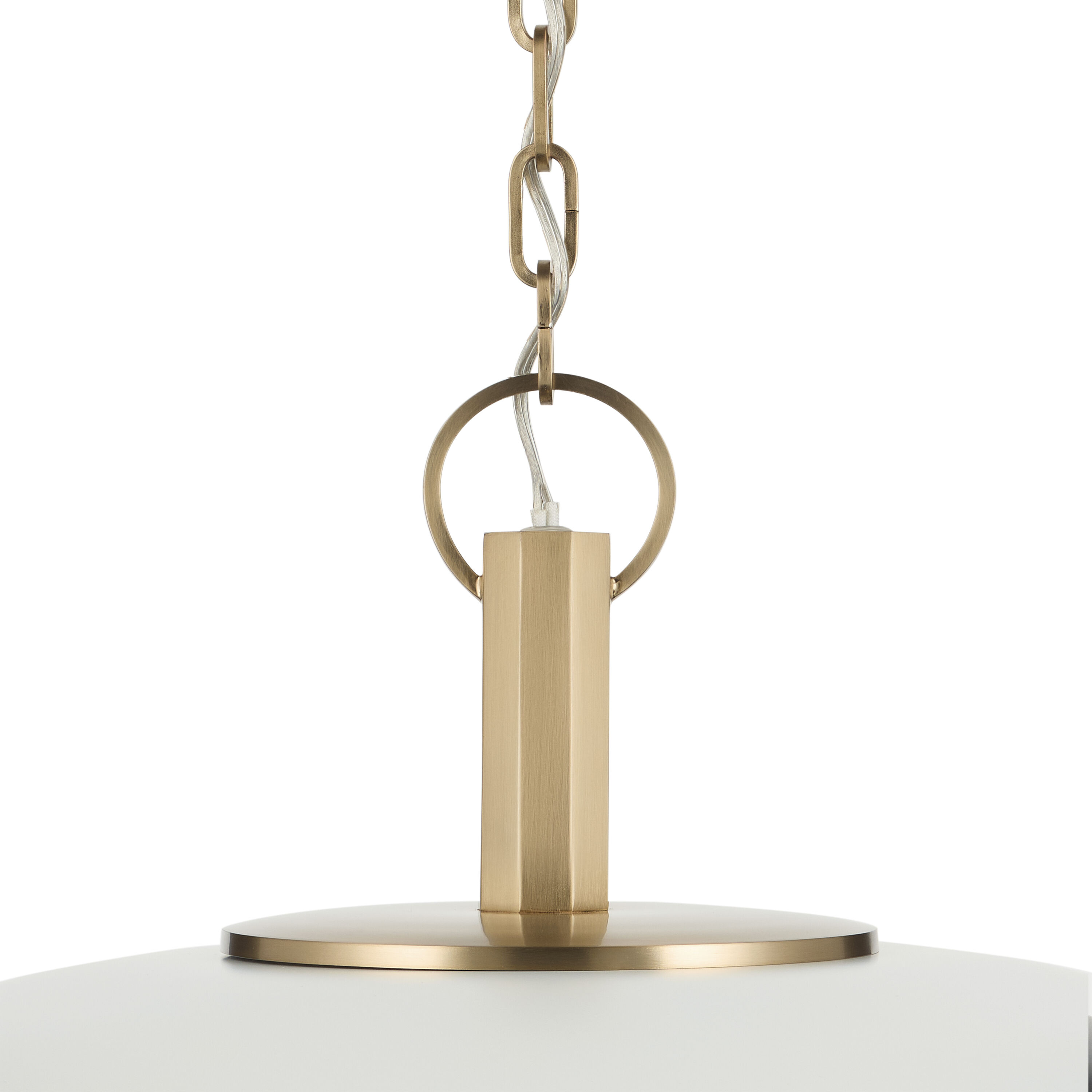 Kurio 1 Light White Pendant Ceiling Light