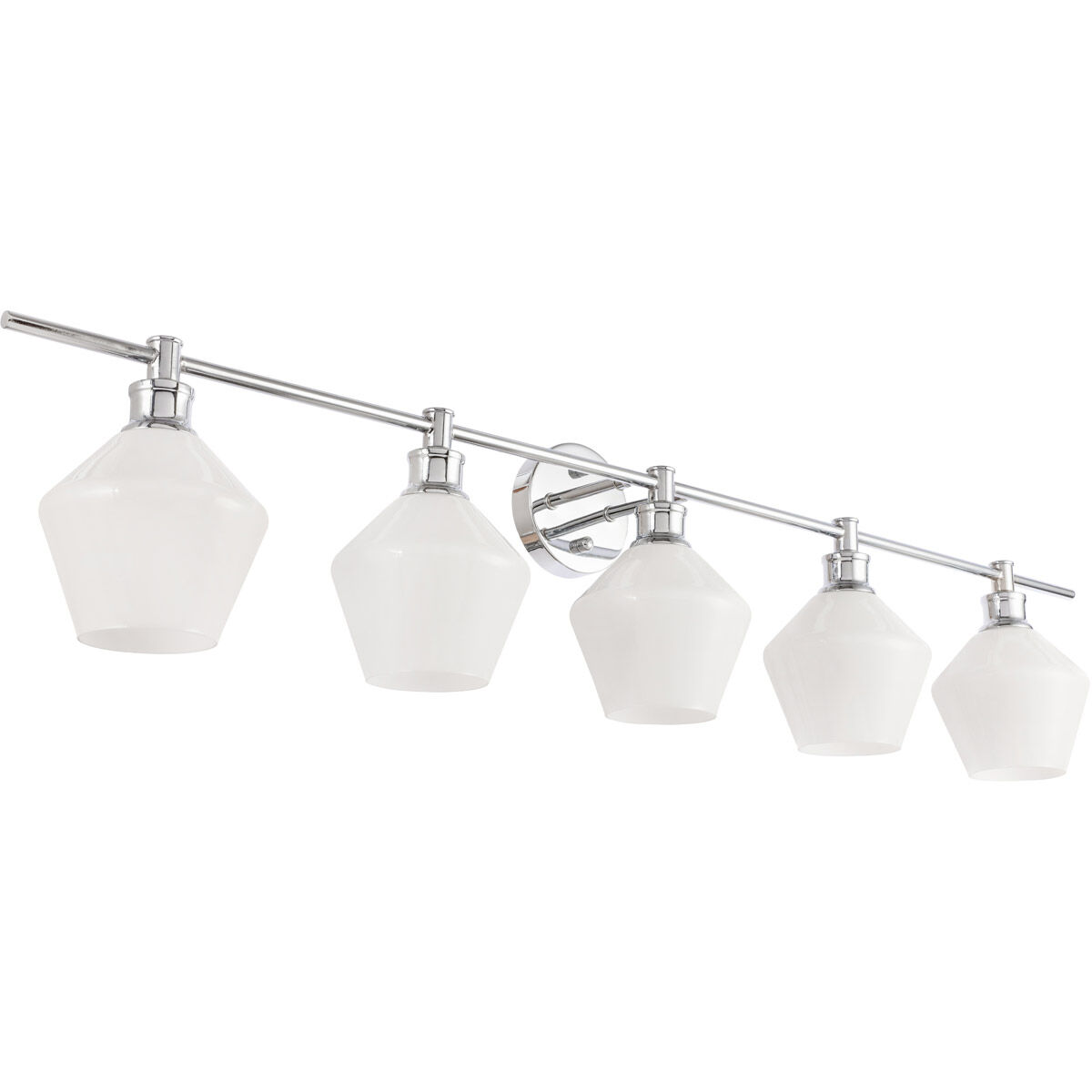 Gene 5 Light 47 inch Chrome Wall sconce Wall Light