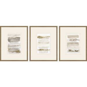 La Torre Metallic and Neutral and Yellow Framed Art