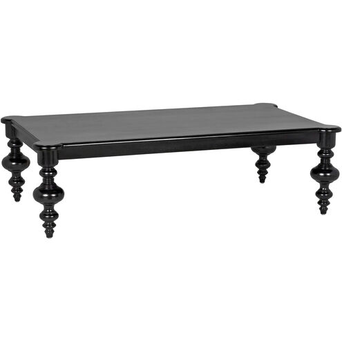 Graff 64 X 37.5 inch Hand Rubbed Black Coffee Table