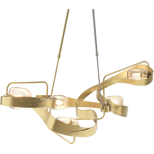 Graffiti 5 Light 50.1 inch Modern Brass Pendant Ceiling Light
