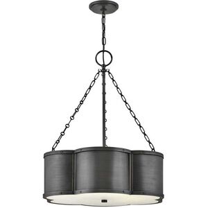 Chance LED 22 inch Blackened Brass Indoor Chandelier Ceiling Light