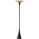 Pangea 83.4 inch 60.00 watt Bronze with Sterling Torchiere Portable Light in Bronze/Sterling