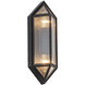 Cairo 2 Light 15 inch Black Outdoor Wall Light