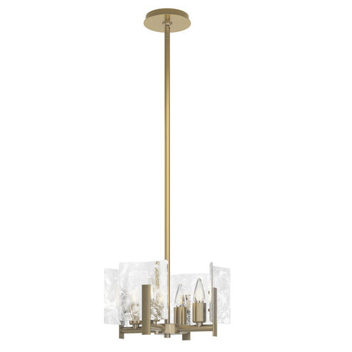 Arc 4 Light 13.5 inch Modern Brass Semi-Flush/Pendant Ceiling Light