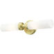 Aero 2 Light 18 inch Satin Brass ADA Vanity Sconce Wall Light