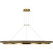 Sean Lavin Grace 1 Light 65 inch Matte Black/Weathered Oak Wood Chandelier Ceiling Light